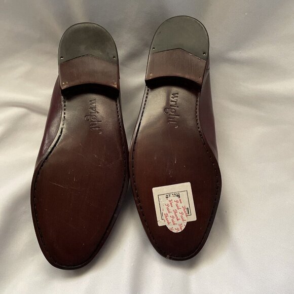 Wright Men’s Shoes 7.5 EEE Brown Tassel Loafer Made in Italy Leather Church New main image 8